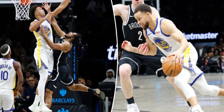 Nets' improved defense no match for Steph Curry, Warriors as win streak ends at three