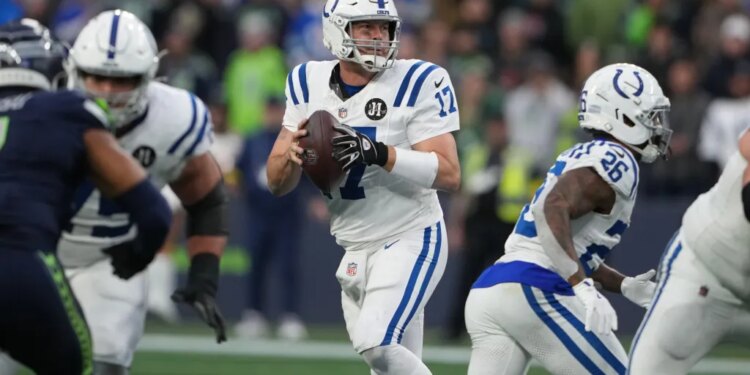 Philip Rivers in action against the Seahawks on Dec. 15, 2025.