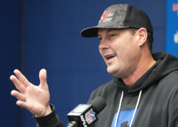Indianapolis Colts quarterback Philip Rivers speaks during a news conference following an NFL football game against the Jacksonville Jaguars Sunday, Dec. 28, 2025.