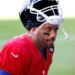 Giants quarterback Russell Wilson (3) during football practice, Wednesday Nov. 5, 2025, in East Rutherford, N.J.