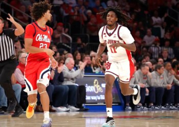 St. John's guard Ian Jackson (11) during a game against Ole Miss on Dec. 6, 2025.