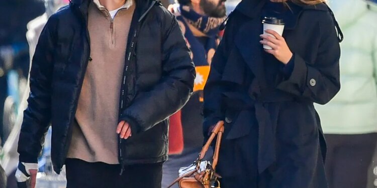 Tate McRae and Jack Hughes on a chilly outing in New York City.