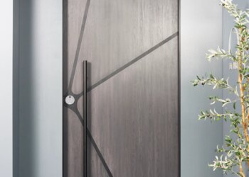 This is one of Doma’s Yves Béhar-designed doors. The Doma tech can be integrated into any door offered by its manufacturing partners.