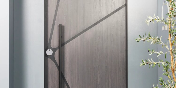This is one of Doma’s Yves Béhar-designed doors. The Doma tech can be integrated into any door offered by its manufacturing partners.