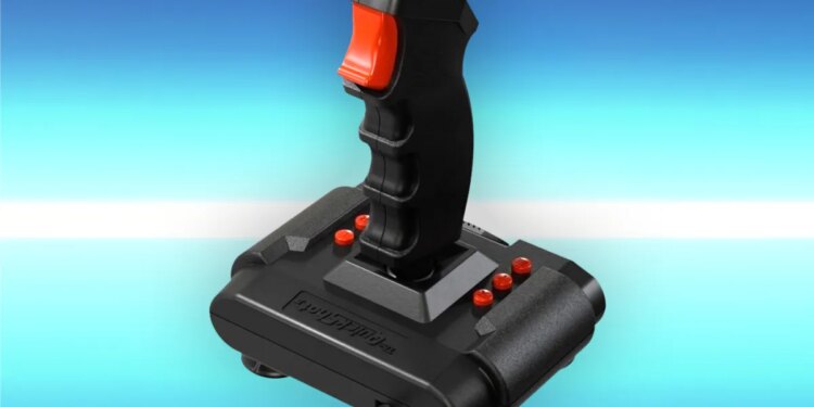 The iconic Quickshot II joystick from the Commodore 64 era is returning
