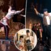 Tony Hawk skateboards during 'The Nutcracker' ballet cameo