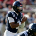 Mississippi Rebels quarterback Trinidad Chambliss (6) waits for the snap.