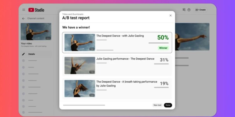 YouTube creators can now test multiple video titles