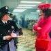 Wendy Davis as a cop talking to another woman in a scene from "The Marvelous Mrs. Maisel."