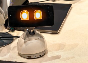 Photo of Loona DeskMate at CES