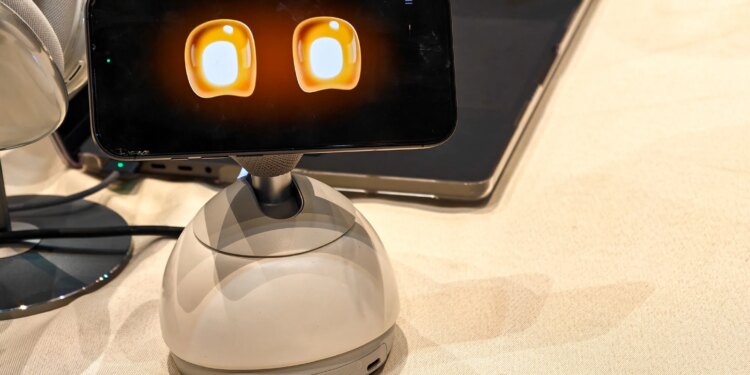 Photo of Loona DeskMate at CES