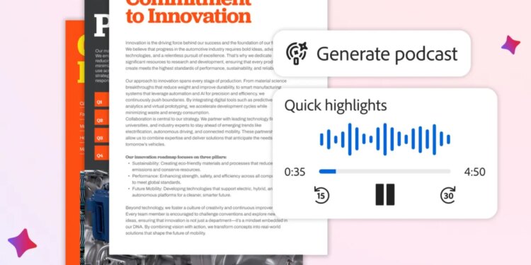 Adobe Acrobat uses AI to turn your PDFs into podcasts