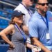 Alex Cohen, wife of New York Mets owner Steve Cohen, looking on at Spring Training.