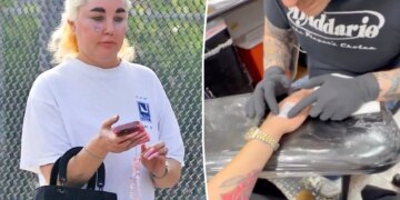 Amanda Bynes flaunts new tattoo in Hollywood after revealing 30-pound Ozempic weight loss