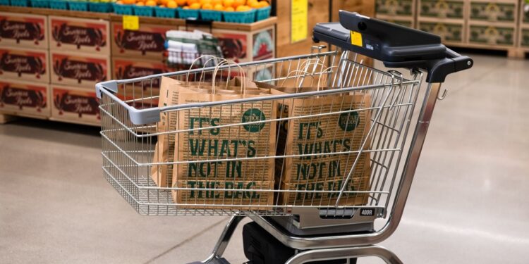 Amazon’s smart shopping cart for Whole Foods gets bigger, lighter, and adds tap-to-pay