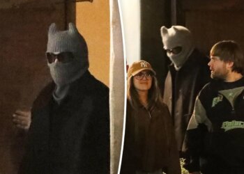 Bad Bunny seen in public with head covering in Los Angeles