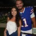 Buffalo Bills backup quarterback Mitch Trubisky and his wife, Hillary Trubisky, during the 2025 NFL season.