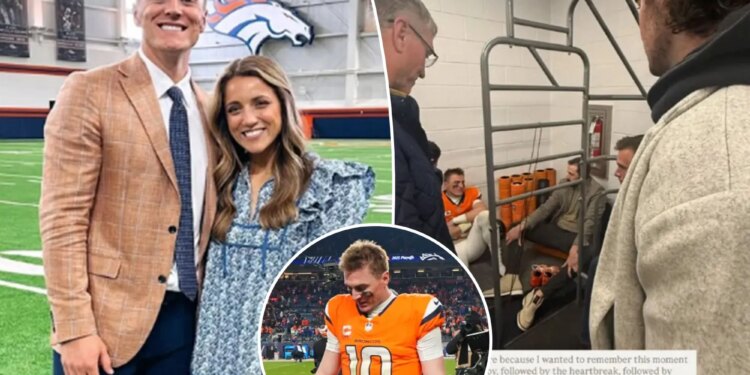 Bo Nix's wife 'snuck this picture' of emotional behind-the-scenes moment after injury