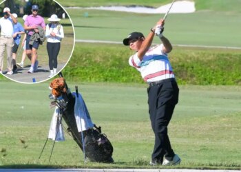 Charlie Woods avoids freak injury at the Junior Orange Bowl International Golf Championship