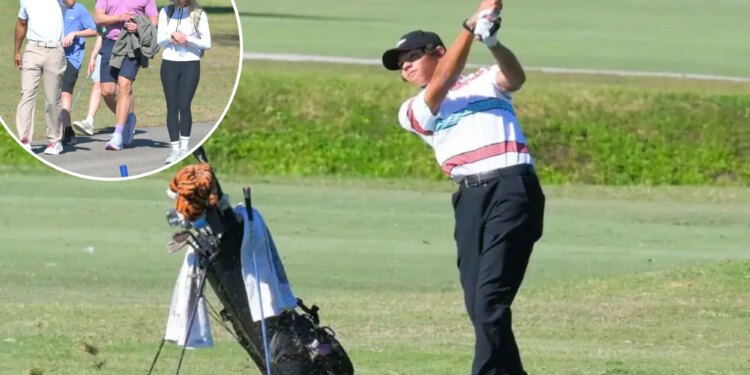 Charlie Woods avoids freak injury at the Junior Orange Bowl International Golf Championship