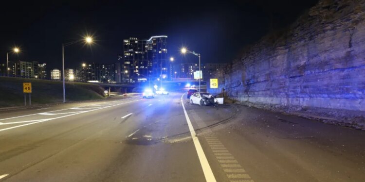 The scene of the shooting of Andre Bell in Nashville, Tenn.
