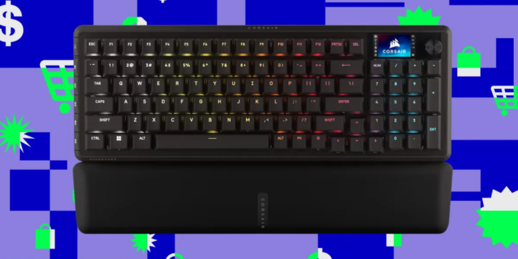 Corsair’s wired Hall effect gaming keyboard is cheaper than ever