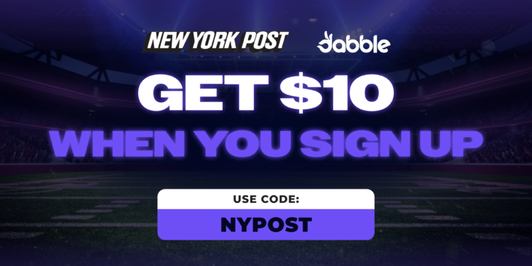 Get $10 from Dabble when you sign up for Patriots vs. Seahawks