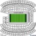 A map of Foxborough, MA's Gillette Stadium.
