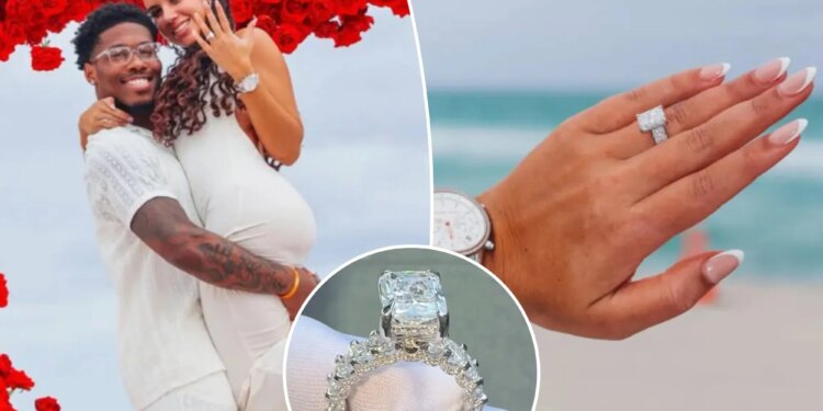 Giants’ Tyrone Tracy gets engaged to longtime girlfriend Zoe Rollon