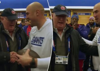 Giants dedicate win to John Mara as owner celebrates with team during cancer battle