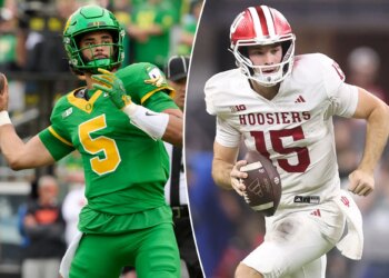 How to watch Oregon vs. Indiana in the CFP Peach Bowl for free