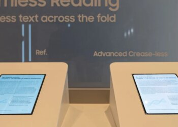 Is this the folding iPhone’s creaseless display?