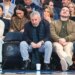 New York Knicks owner James Dolan sits court side during the first half.