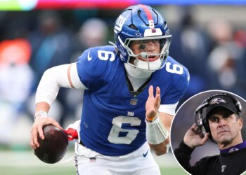 Jaxson Dart a Giants ace in the hole in John Harbaugh pursuit