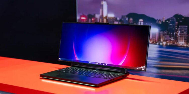 Lenovo’s new concept gaming laptop goes wide. Really wide.