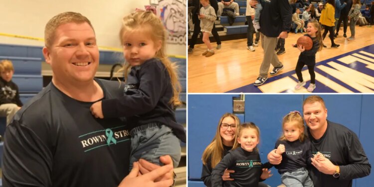 Long Island school rallies for hoops coach's 2-year-old daughter with rare illness that 'attacks' organs
