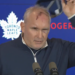 Craig Berube showed off a gnarly cut on his head after what he described a a gym accident.