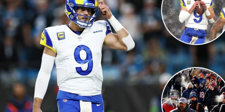 Matthew Stafford must vanquish ugly history in blistering Chicago cold to keep Rams' season alive