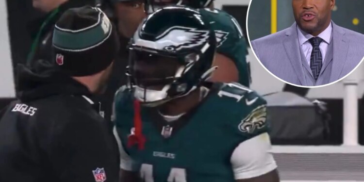 Michael Strahan had a big problem Nick Sirianni's handling of A.J. Brown confrontation