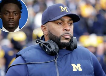 Michigan receiver claims teammates ‘blackmailed’ Sherrone Moore during affair scandal