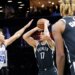 Brooklyn Nets forward Michael Porter Jr. (17) takes a shot during the first half against the Orlando Magic.