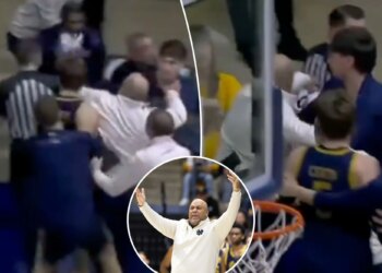 Notre Dame coach Micah Shrewsberry charged referee in wild scene after crushing loss