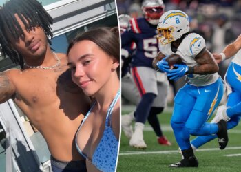 Omarion Hampton, girlfriend vacation after Chargers playoff exit