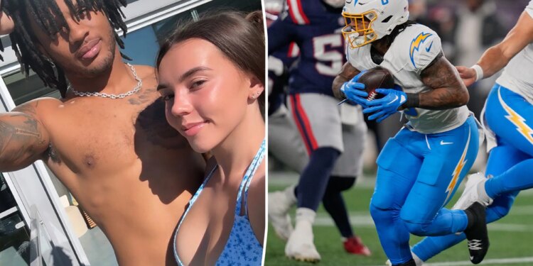 Omarion Hampton, girlfriend vacation after Chargers playoff exit