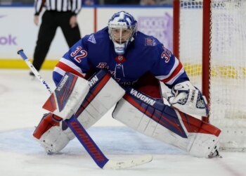 Jonathan Quick entered Thursday with a 3-6-2 record with a .919 save percentage and a 2.23 goals against average — on pace for his best numbers with the Rangers.