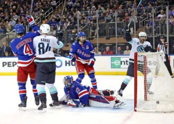Rangers blow early lead in embarrassing loss to Kraken