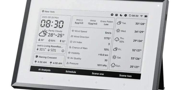 SwitchBot’s new E Ink display seems great for weather nerds