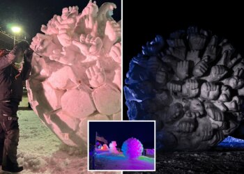 Team USA entry disqualified from snow sculpting championship after anti-ICE message