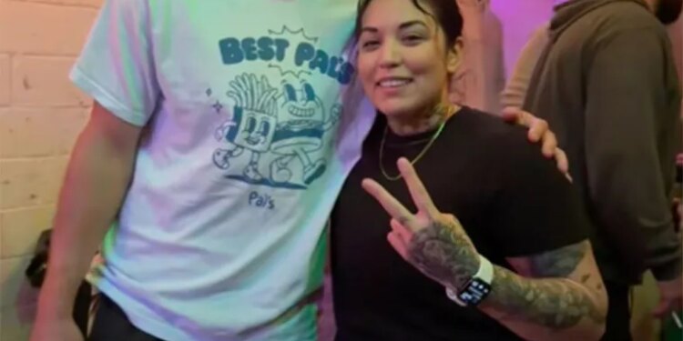 Jacksonville Jaguars quarterback Trevor Lawrence being squatted by a fan   while at Pete’s Bar in Neptune Beach after the Jaguars' 41-7 blowout win over the Titans on Sunday, January 4, 2026.