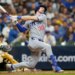 Chicago Cubs' Kyle Tucker (30) strikes out during the fifth inning of Game 2 of baseball's National League Division Series against the Milwaukee Brewers Monday, Oct. 6, 2025, in Milwaukee.